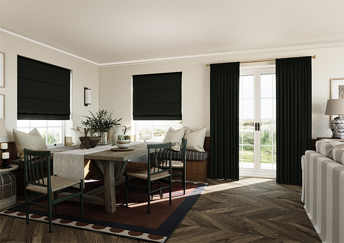 Faux Suede, Bottle Green - Made to Measure Curtains - Image 7